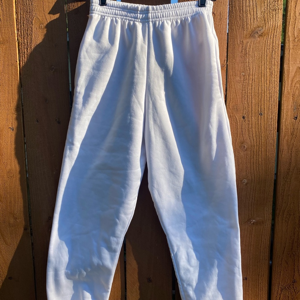 Rebel White Joggers